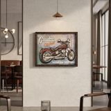 Pstngas Metal Kabartmalı Motosiklet Tablo, Vintage Duvar Dekoru, Retro Ofis Bar Aksesuarı Cafe Pub