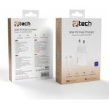 Ptech 20W PD İphone Şarj Seti İphone 8,X,11,12,13,14,14Pro,14ProMax Uyumlu(20W Adaptör ve Kablo 1M) - 20W GaN Black