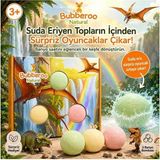 Pteranodon Macerası Sürpriz Oyuncaklı Banyo Topu Seti 3'lü | Çocuk Banyo Bombası | 3+ Yaş - Çok Renkli