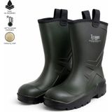 Pu Kısa Çizme - Içi Yünlü - Kaymaz Taban - Alaska - Haki 43