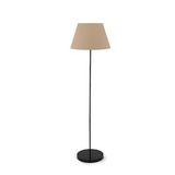 Pu Metal Ayaklı Lambader Kahve Konik Kumaş
