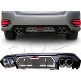 Puando P07039 2017+ Honda Civic Difuzor Turbo Gri