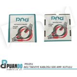Puando P91051 Aku Takviye Kablosu 600 Amp. Kutulu