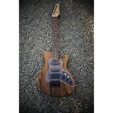 Puandorg Elektro Gitar Model: Gece2 Custom Epoksi & Yıllanmış Ağaç Kişiye Özel - Ahşap - Siyah