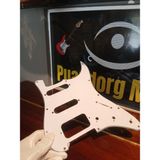 Puandorg Elektro Gitar Pickguard Beyaz 11 Delik H/s/s Konfigürasyon 4-Ply Tortoise Shell Strat Pickguard - Beyaz