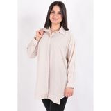 Puane 10439 Kadın Gömlek Ss - L - XL - Bej