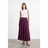 Puane Kadın Beli Lastikli Krinkıl Maxi Etek - 18302ETK - DAMSON