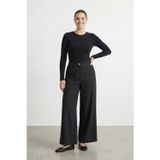 Puane Kadın Bol Paça Büyük Beden Pantolon -19259PNT - BLACK