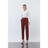 Puane Kadın Havuç Kesim Pantolon - 18242PNT - BURGUNDY