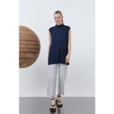 Puane Kadın Kolsuz Bisiklet Yaka Tunik Boy İçlik - 40006BLZ - NAVY