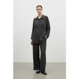 Puane Kadın Pile Detaylı Fit Takım -14423TKS - BLACK