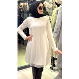 Puane ÖNÜ ŞİFON KUMAŞLI BLUZ