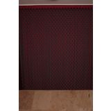 PUANLI ÇİFT RENK BORDO İP PERDE HAZIR DÜĞMELERİ DİKİLMİŞ İP PERDE 300*270 cm