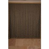 PUANLI ÇİFT RENK GOLD İP PERDE HAZIR DÜĞMELERİ DİKİLMİŞ İP PERDE 300*270 cm
