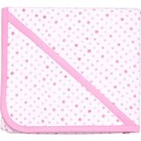 Puanlı Kız Bebek Penye Battaniye (88X88CM) - Pembe - 88cm x 88cm