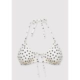 Puantiye Desenli Ekru Bikini Üstü 1914095-70053