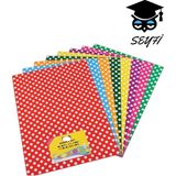 Puantiye Desenli Fon Kartonu 50X70 10'lu Karışık (250 Gr)