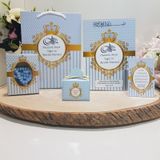 Puantiyeli Mavi Yasin-I Şerif + Çanta + Kutulu Tesbih + Magnet