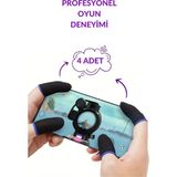 Pubg Parmaklık Eldiveni Kontrol ve Konfor Oyun Performansı Arttırır Dayanıklı Tercihi - Siyah