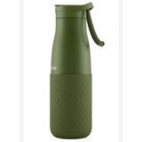 Puccon 500 ml Pipetli Haki Çelik Matara/Termos - Silikon Gövdeli (Plus) - 50012