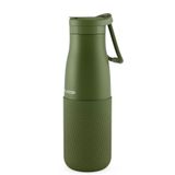 Puccon Haki 500 ml Çelik Okul Matarası - Silikon Gövdeli (Nokta) Çelik Termos - 50027