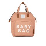 Pudra Baby Bag Baskılı Cepli Anne Bebek Bakım Sırt Çantası M000005163