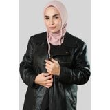 Pudra Bağcıklı Peluş Balaklava Boyunluklu Bere Jakar Düz 2327 06