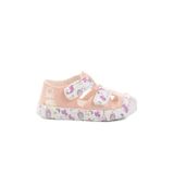 Pudra Cırtlı Kız Bebek Sandalet BN-1409 B