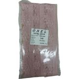 Pudra Dantel Polyester Güpür Bant - 14,80 Metre, 3 cm
