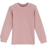 Pudra Pembe Basic Kız Bebek Çıtçıtlı Yaka Kışlık Uzun Kollu Tişört - 12 - 18 Ay