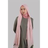 Pudra Pratik Hazır Geçmeli Şal Desenli Şifon Hijab Boneli 2415_06