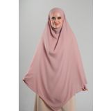 Pudra Pratik Hazır Geçmeli Tesettür Eşarp Krep Bağcıklı Çift Katlı Sufle Hijab 2314_06
