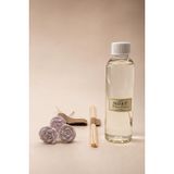 Pudra Rüyası Çubuklu Oda Kokusu Yedek Kit (Refill) 150 ml – 4 Adet Bambu Çubuk & 3 Adet Seramik Pembe Taş Çiçek Hediyeli