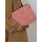 Pudra Unisex 13-14-15.6 Inç Uyumlu Macbook Kılıf Notebook Laptop Çantası - 15-16.1