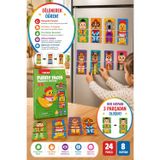 Puedo Funny Faces Manyetik Puzzle 24 Parça 8 Hayvan EVA Eğitici Oyuncak 3+ Yaş