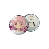 Puella Magi Madoka Magica Anime Buton Açacaklı Rozet Magnet 58 mm