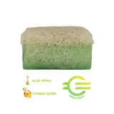 puer cheveu Dekoratif Hediyelik Doğal Kabak Lifli Aloe Vera Sabunu 130 gr