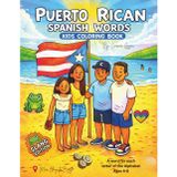 Puerto Rican Spanish Book: Kids Coloring Book