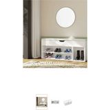 Puf Ayakkabılık Ayakkabı Dolabı - 010 - Beyaz