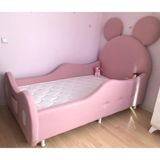 Puf Bebe 90X200 Mdf Arabalı Çocuk Yatağı (Yatak Dahildir) - 90 x 200 cm - Pembe