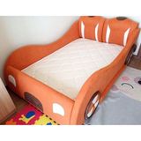 Puf Bebe Montessori 120 x 200 cm Arabalı Çocuk Yatağı Yatak Dahildir - Turuncu