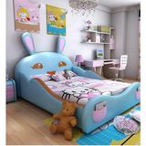 Puf Bebe Montessori 120X200 Tavşan Çocuk Yatağı - 120 x 200 cm - Mavi