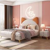 Puf Bebe Montessori 90 x 190 cm Mdf Çocuk Yatağı Yatak Dahildir - 90 x 190 cm - Krem