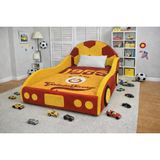 Puf Bebe Montessori 90X190 Mdf Arabalı Çocuk Yatağı (Yatak Dahildir) - 90 x 200 cm - Kırmızı