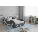 Puf Bebe Montessori Serisi _ Arabalı Çocuk Yatağı _ Bebek Yatağı 120X200 Ölçüde (Iç Yatak Dahildir) - Gri - 120 x 200 cm