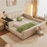Puf Bebe Montessori Serisi_Çocuk Ve Bebek Yatağı 90x190 Ölçüde (Iç Yatak Dahildir) - Krem - 90 x 190 cm