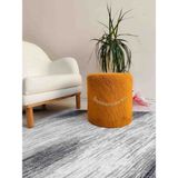 Puf , Peluş ,makyaj Pufu Puf Sandalye Ayak Uzatma Pufu 45 cm Yükseklik - Turuncu