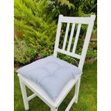 Puf Sandalye Minderi 2li Gri Minder Lüx Pofidik Kare Sandalye Minderi 40x40 Cm Kombin Minder