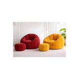 puffiber 2 Li Set Ergonomik Yer Tipi TV Koltuğu Armut Puf Berjer 105x80 cm Modern Salon Balkon Koltuğu