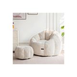 puffiber Ergonomik Yer Tipi TV Koltuğu – Yetişkin Armut Puf Berjer 105x80 cm | Modern Salon & Balkon Koltuğu